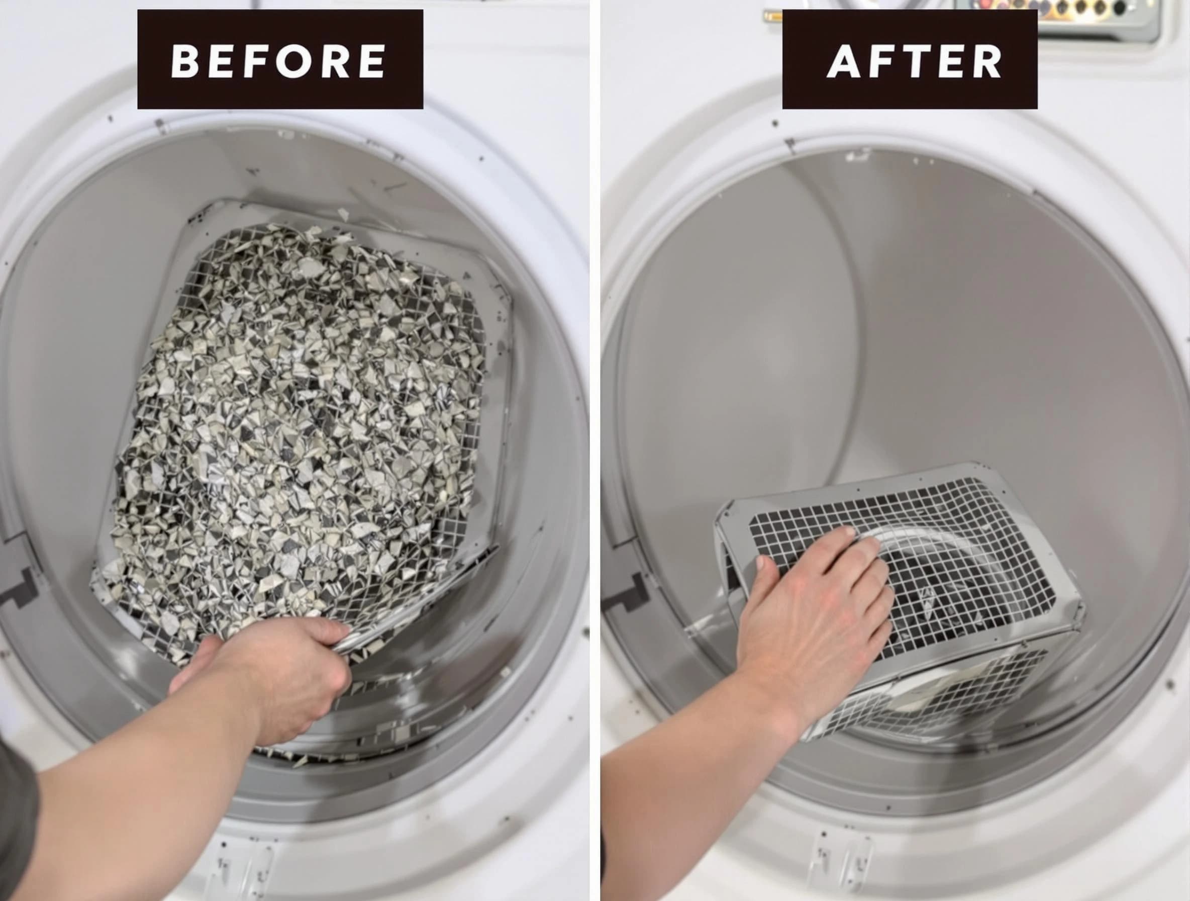 Professional lint trap cleaning by Nichols Hills Dryer Vent Cleaning in Nichols Hills