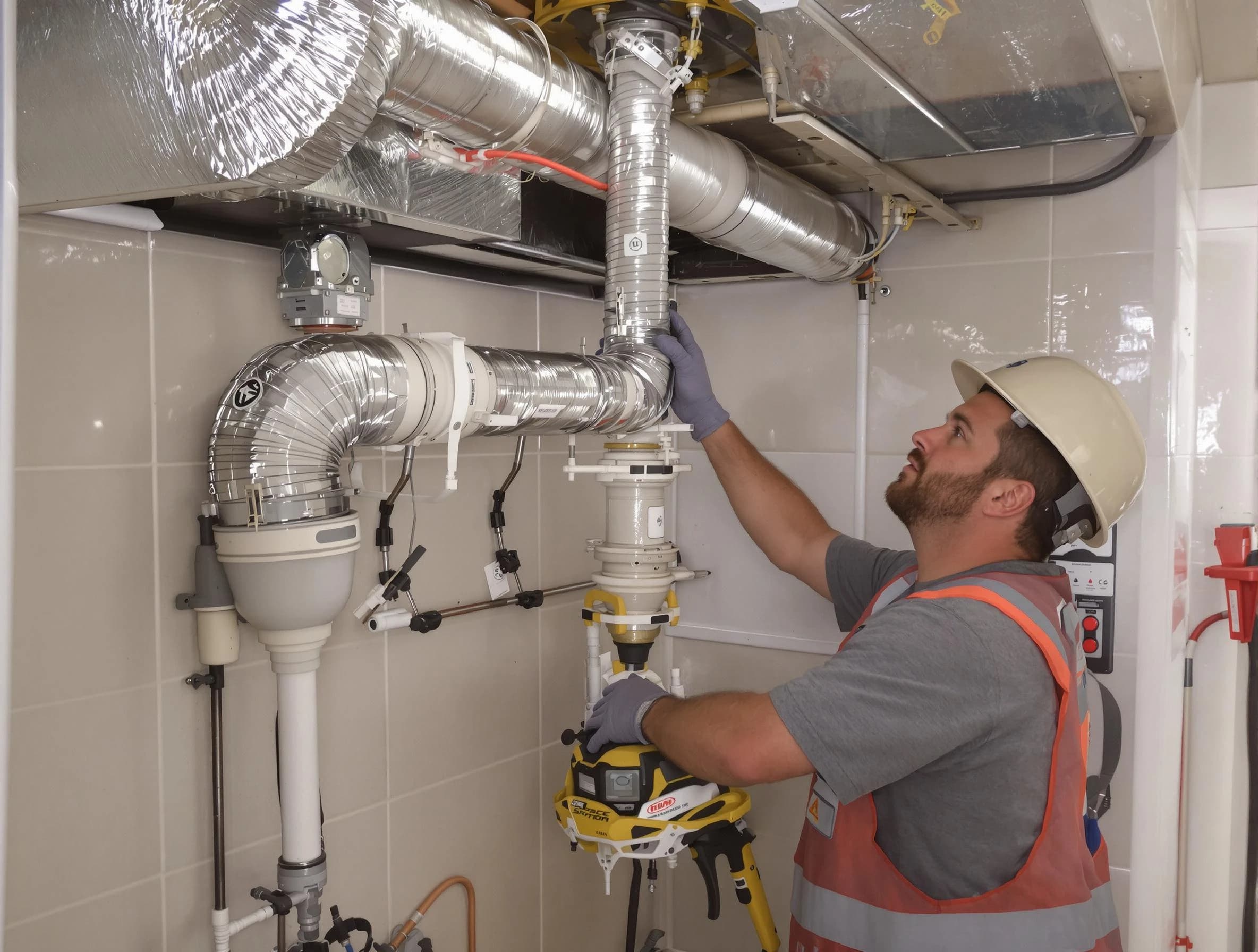 Nichols Hills Dryer Vent Cleaning expert performing professional dryer vent repair and installation in Nichols Hills