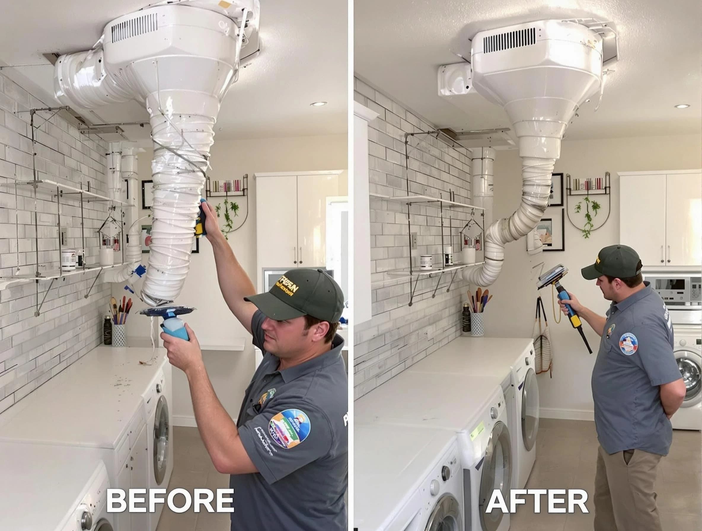 Professional dryer exhaust vent cleaning by Nichols Hills Dryer Vent Cleaning in Nichols Hills