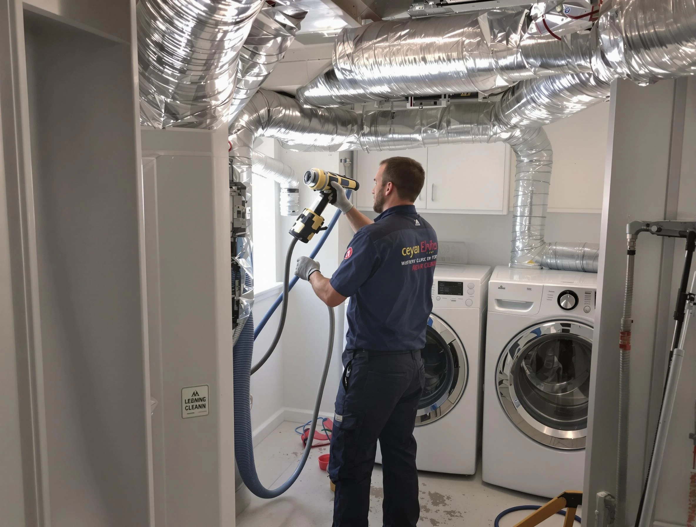 Nichols Hills Dryer Vent Cleaning specialist using advanced equipment for thorough duct cleaning in Nichols Hills