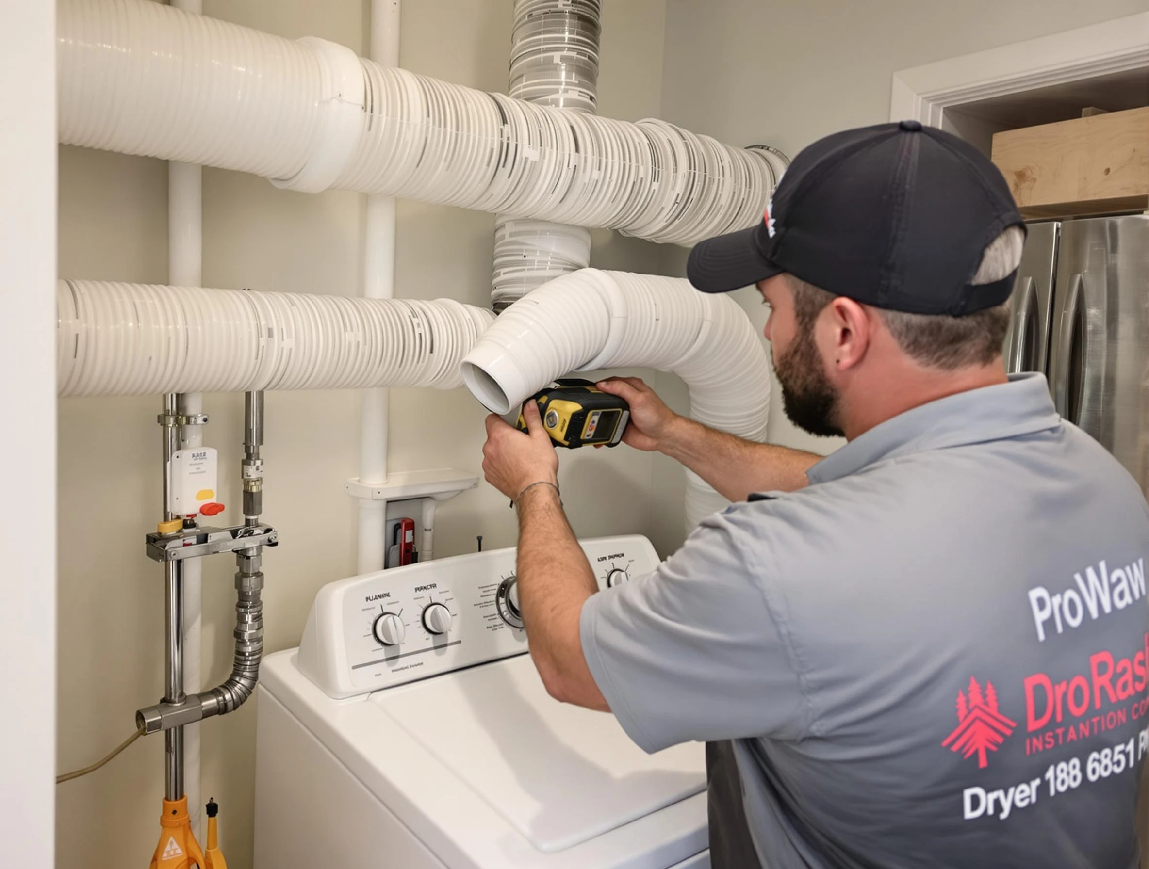 Professional dryer vent hose installation by Nichols Hills Dryer Vent Cleaning in Nichols Hills